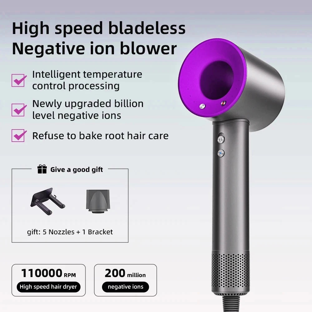 Negative ion hair dryer
