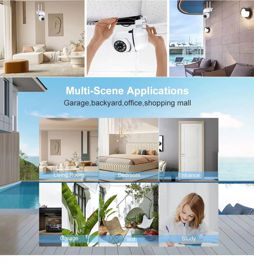 Wireless Security Surveillance PTZ Camera