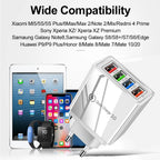 3A USB Charger 4 Port USB Quick Charge