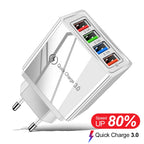 3A USB Charger 4 Port USB Quick Charge