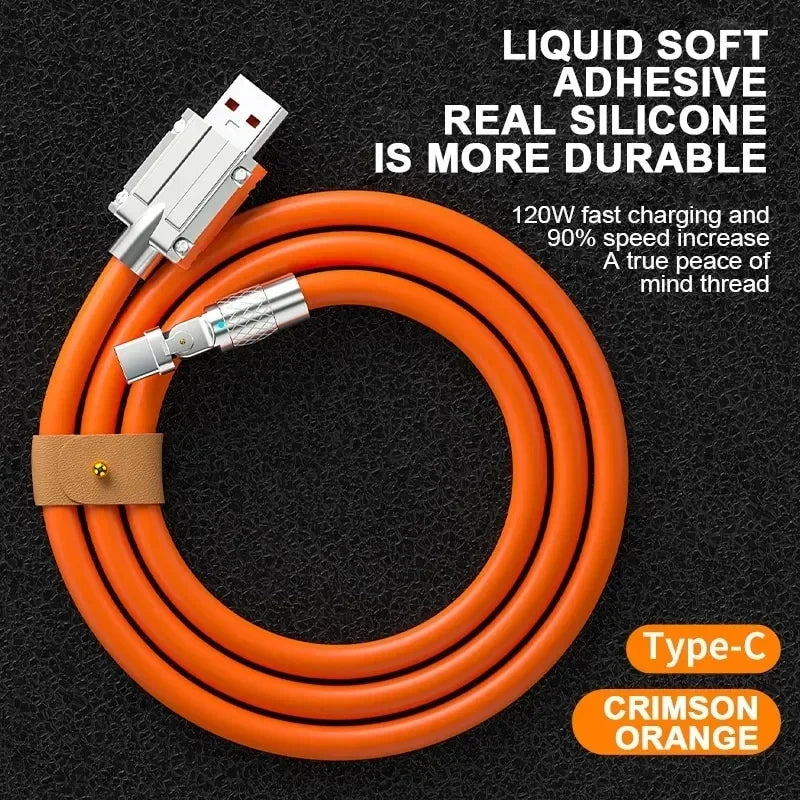 120W 7A Fast Charge USB Type C Cable