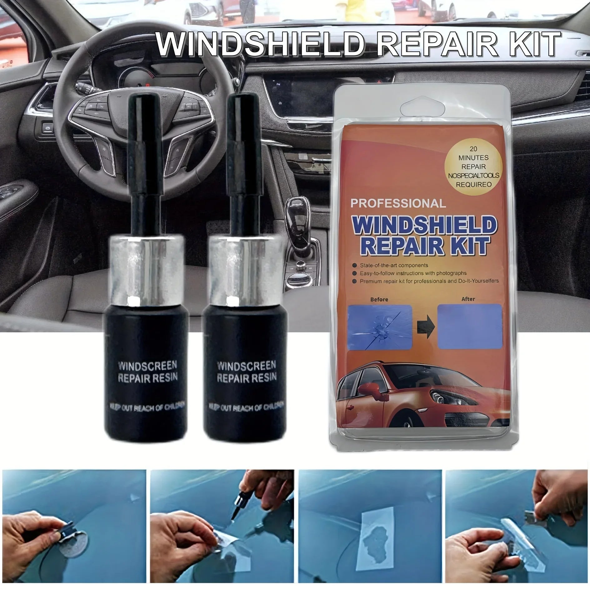 DIY Car Windshield Cracked Repair