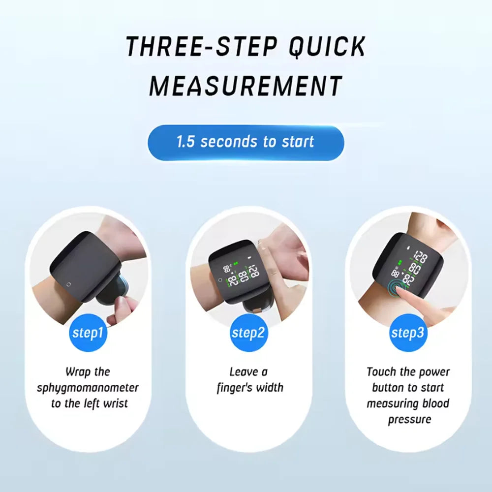 Rechargeable Wrist Blood Pressure Monitor