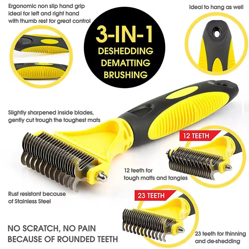 Pet Comb and Grooming Brush