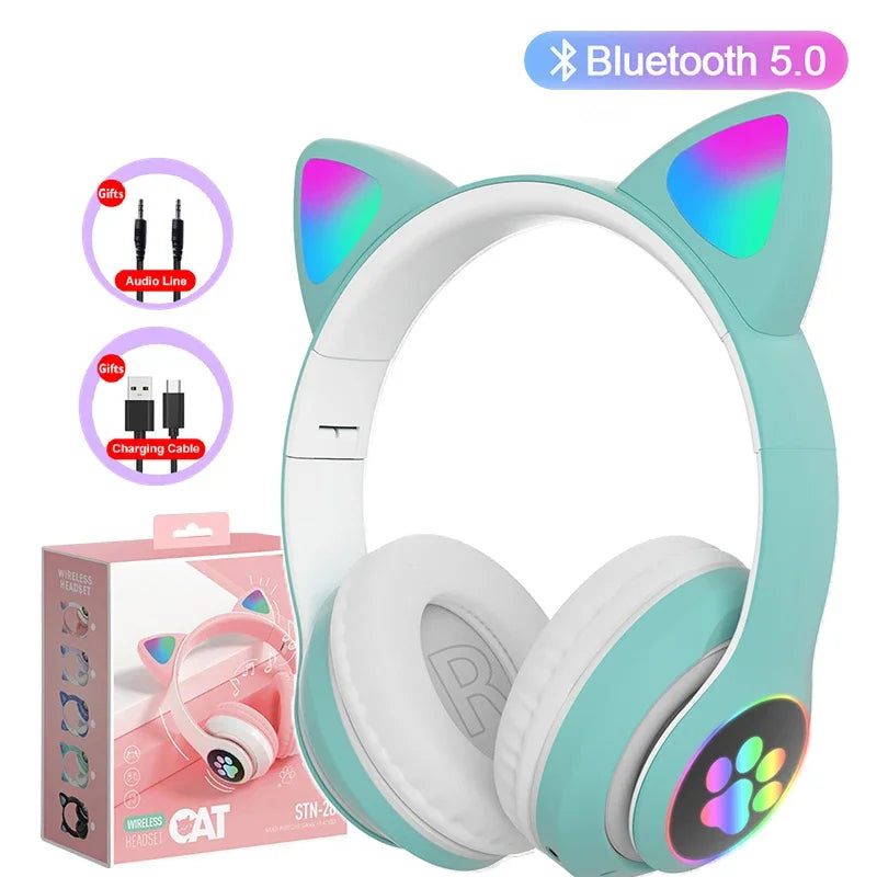 Cute Cat Ears Headphone