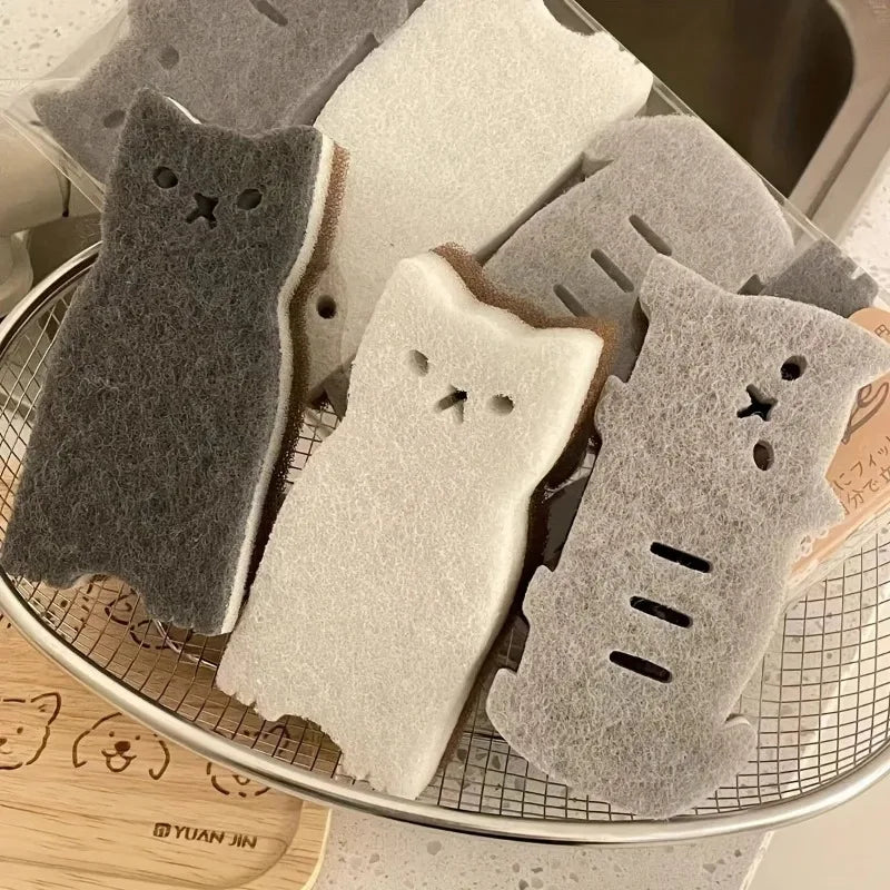 Cat kitchen sponge set