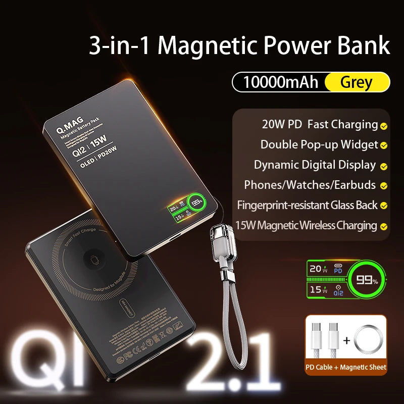 QI 2.1 Magnetic Powerbank