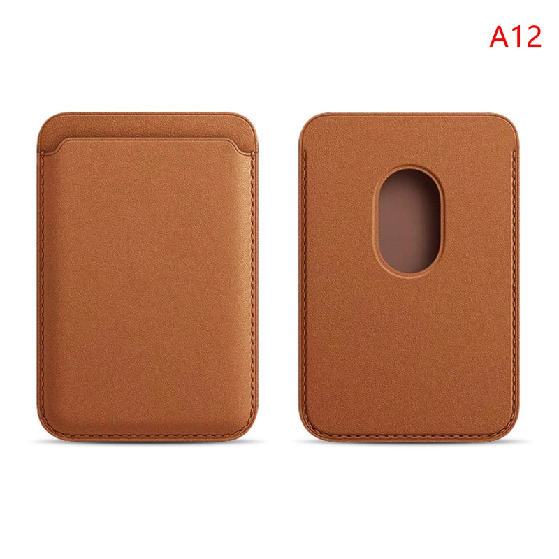 Magnetic Leather Wallet Case