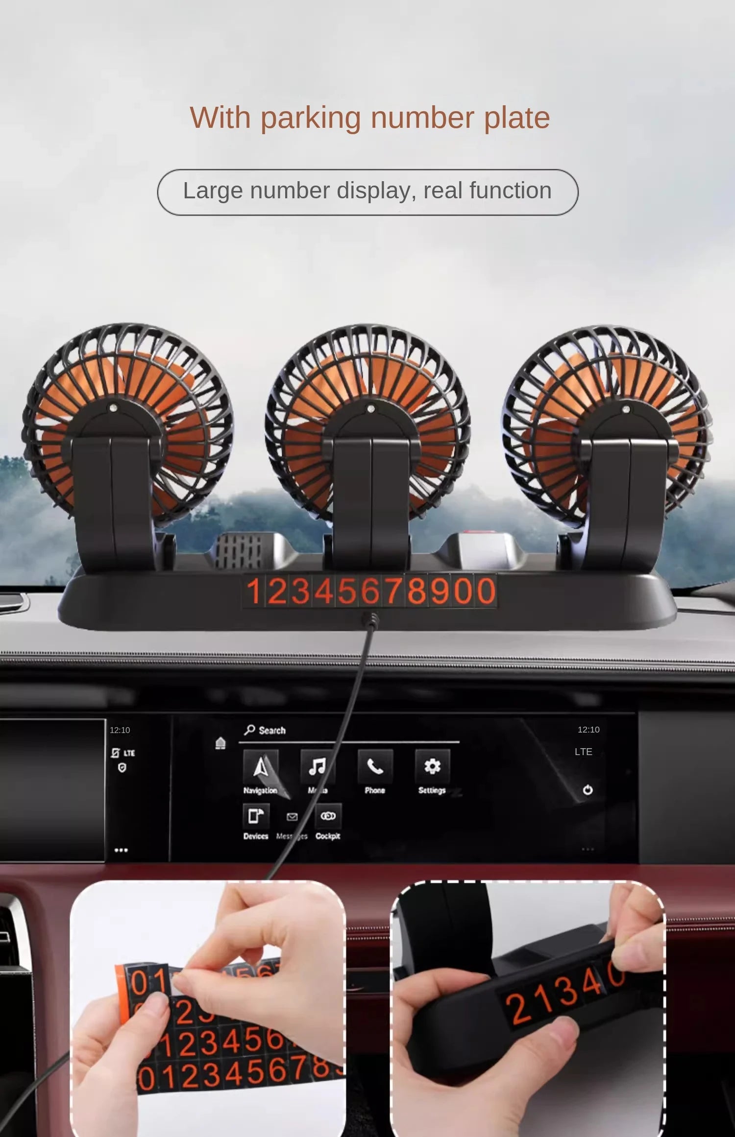 Car Fan 360° Adjustable