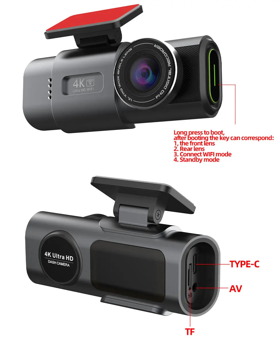 Dash Cam 4K UHD