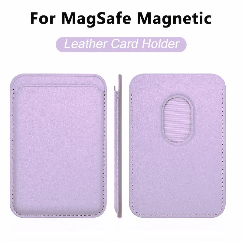 Magnetic Leather Wallet Case