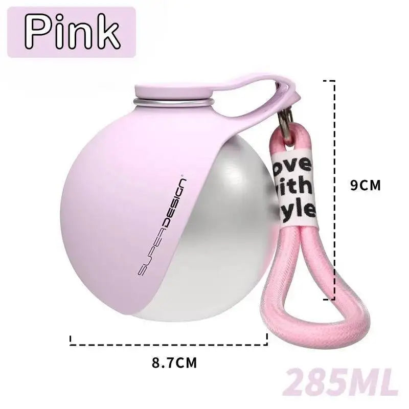 Dogs Drinking Bottle with Silicone Bowl