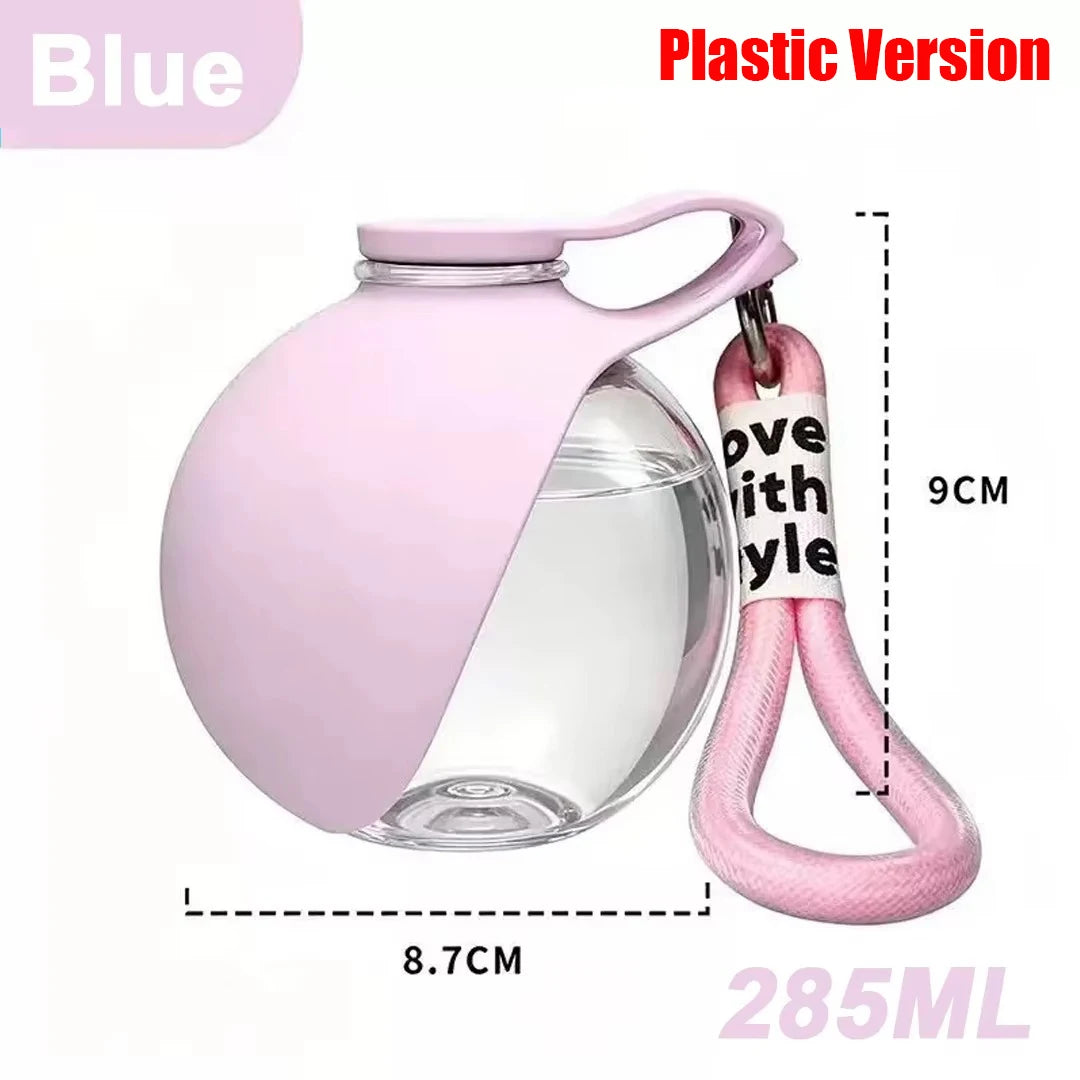 Dogs Drinking Bottle with Silicone Bowl