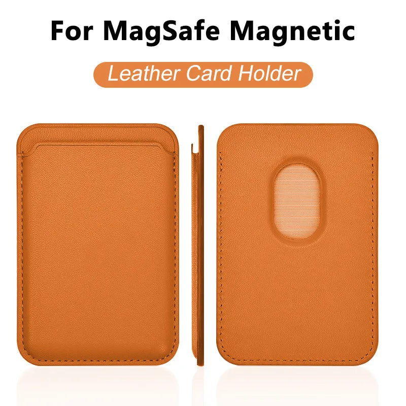 Magnetic Leather Wallet Case
