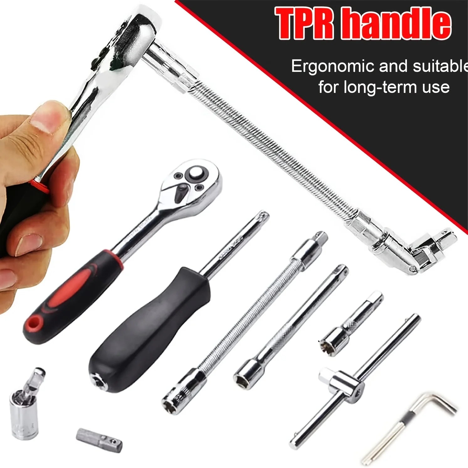 46pc Drive Socket Set Wrench