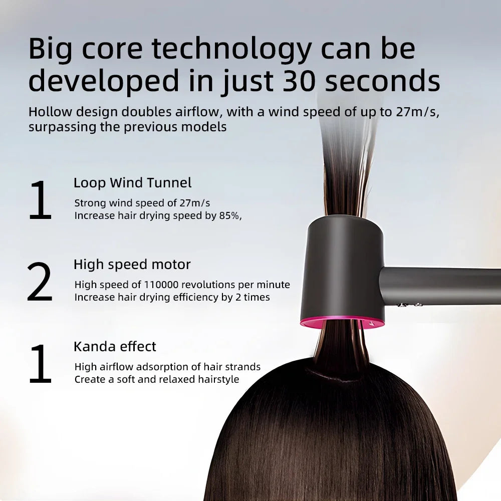 Negative ion hair dryer