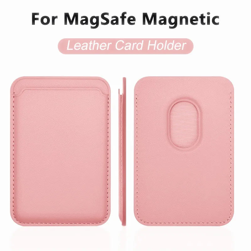 Magnetic Leather Wallet Case