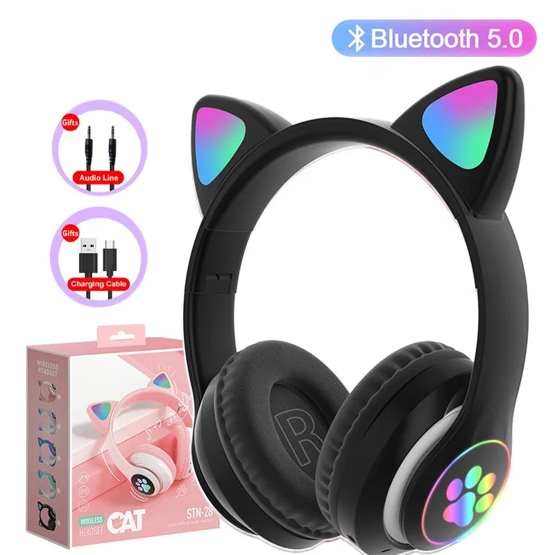 Cute Cat Ears Headphone