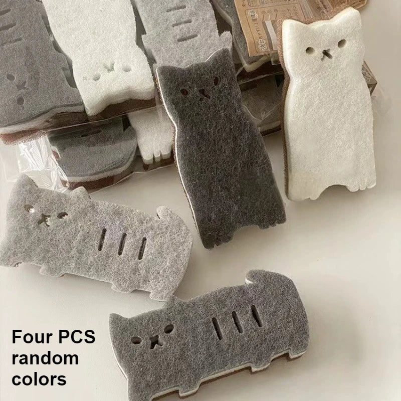 Cat kitchen sponge set