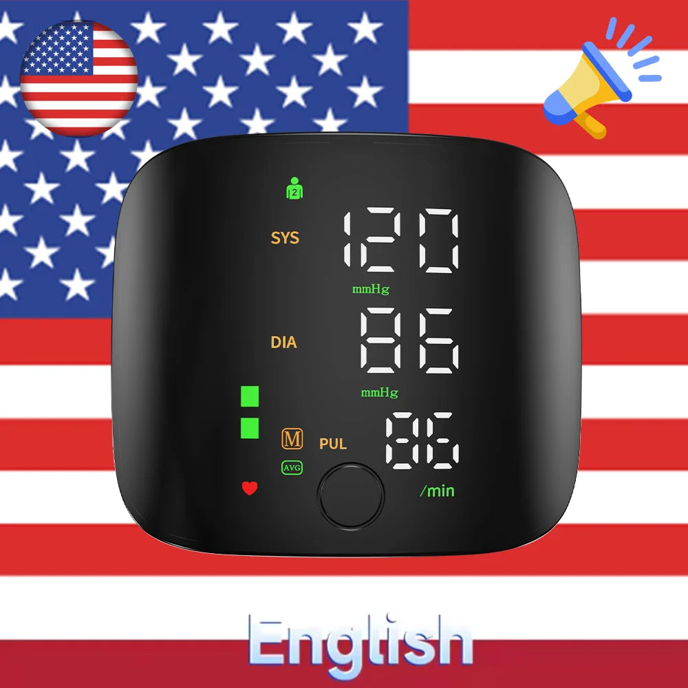 Rechargeable Wrist Blood Pressure Monitor
