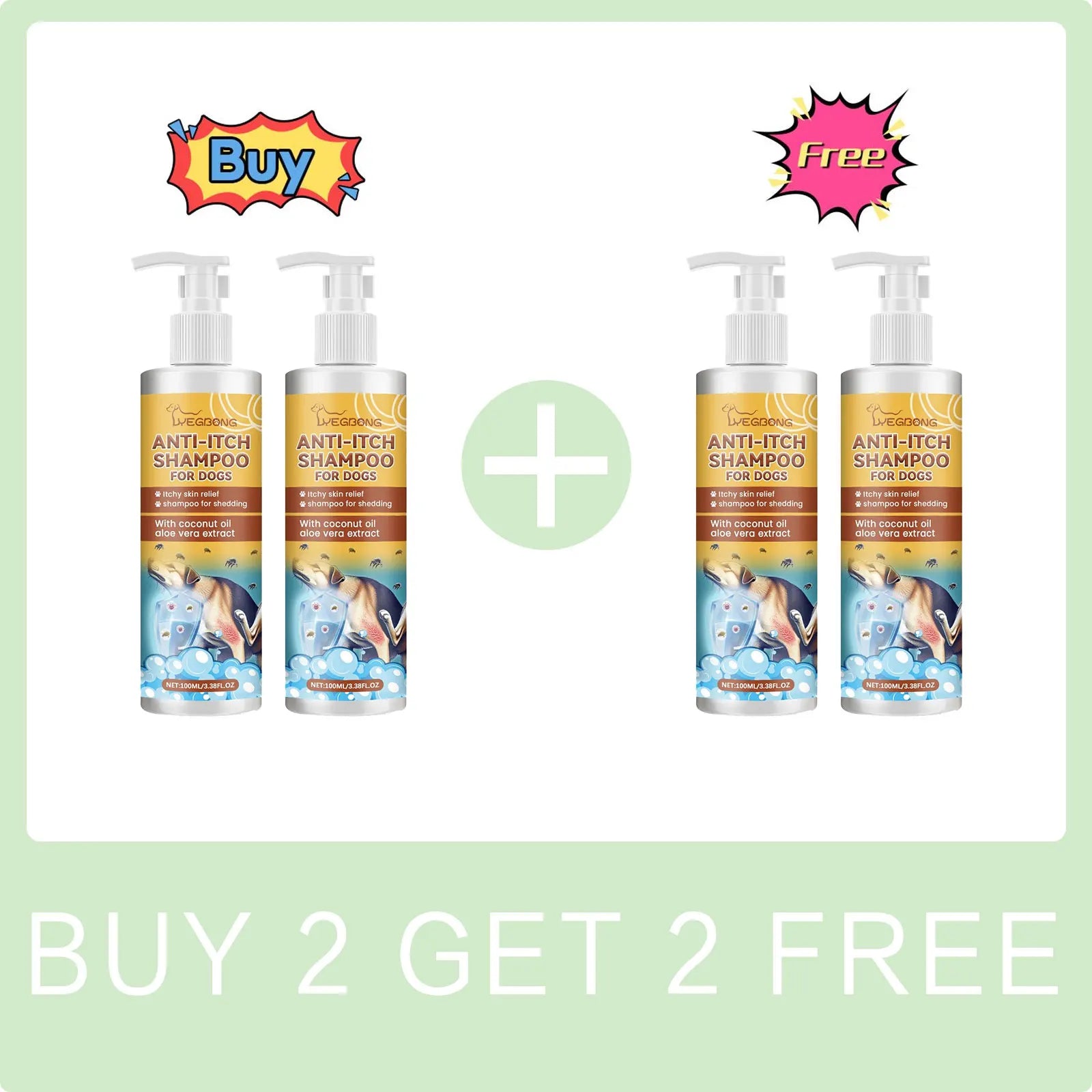 Dog Shampoo Conditioner Moisturizing for Sensitive Skin