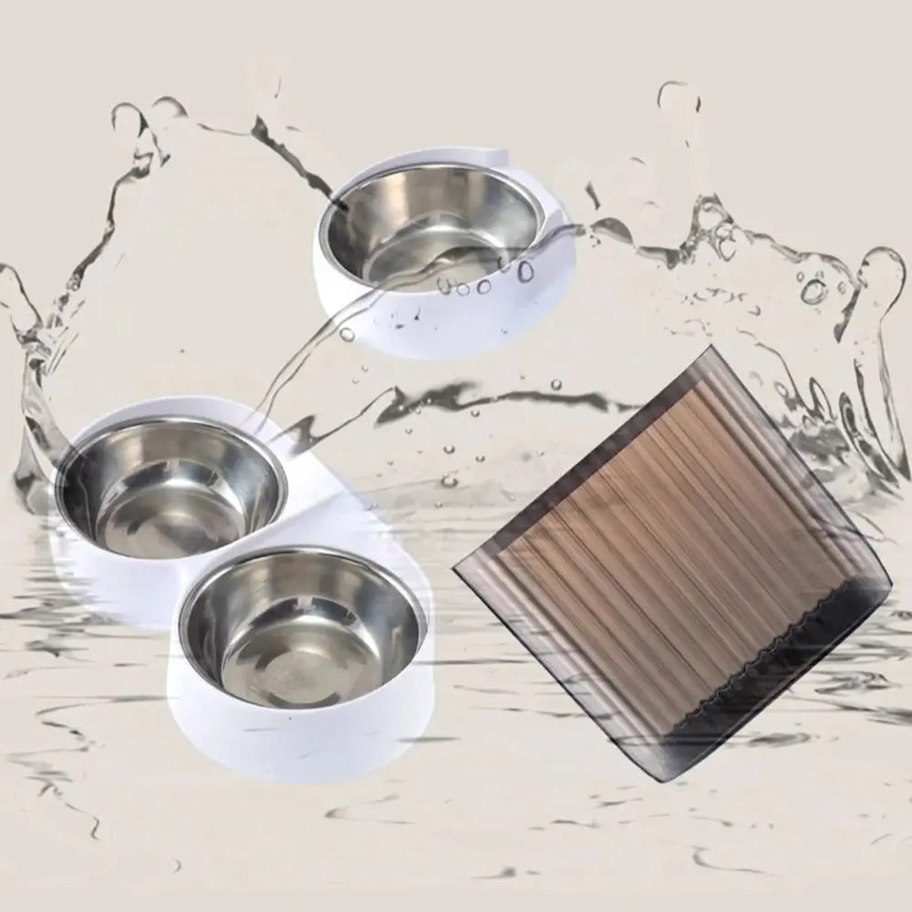 5L Double Bowls  Cat Feeder With Camera