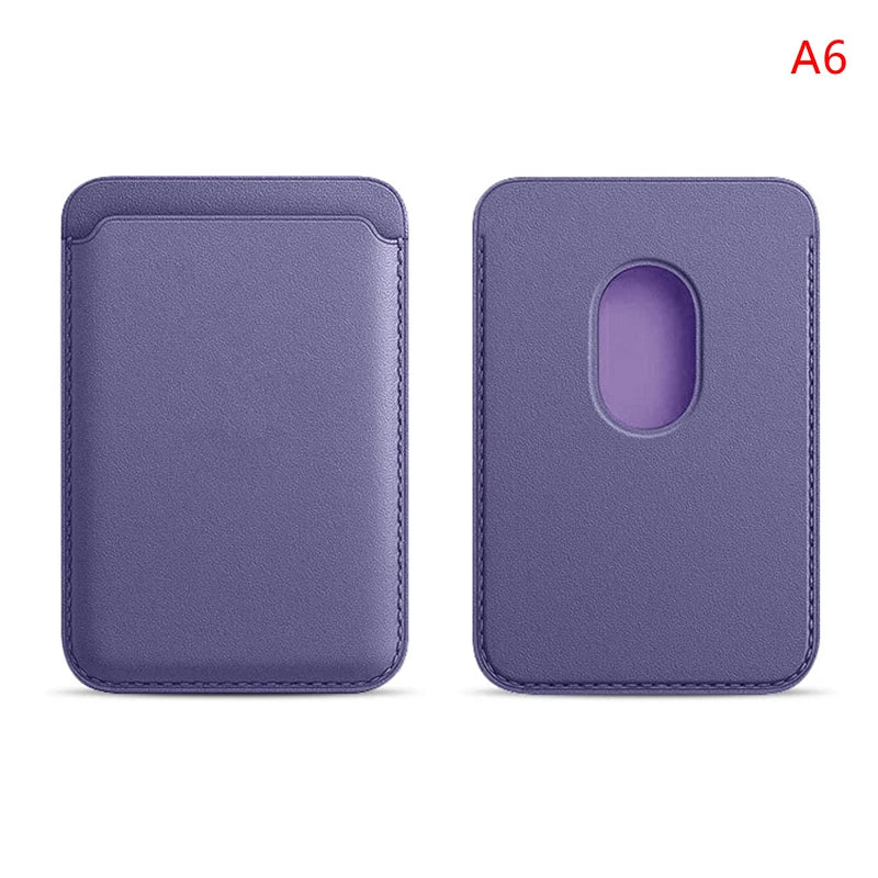 Magnetic Leather Wallet Case