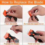 Plastic & Metal Razor Blade Scraper