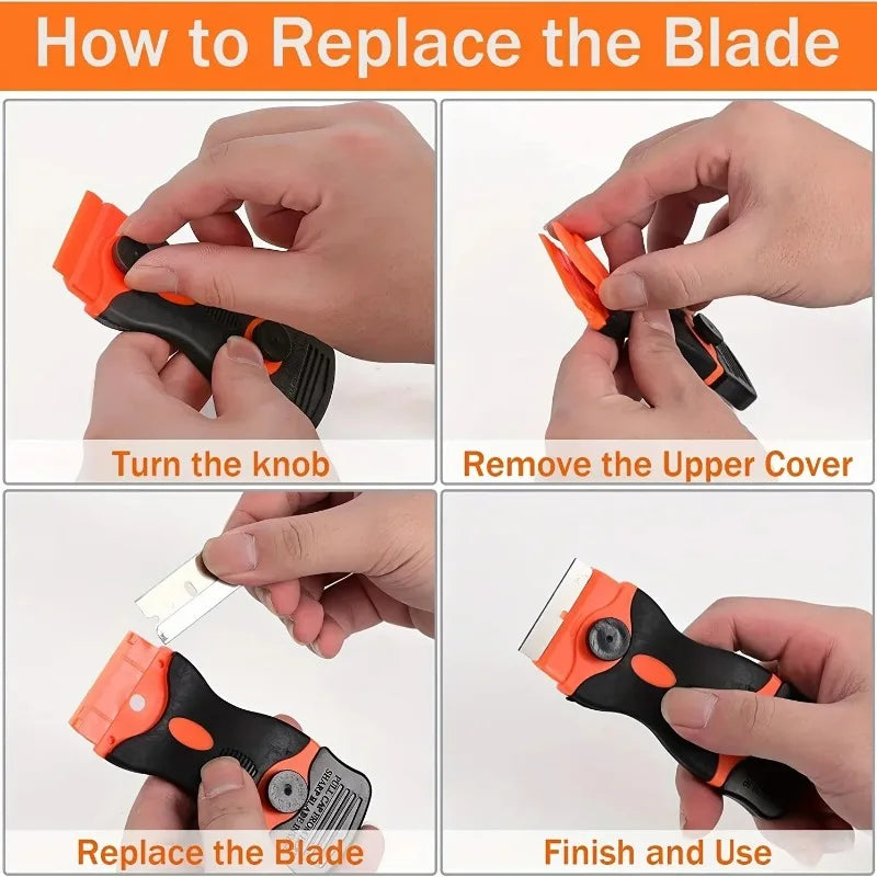 Plastic & Metal Razor Blade Scraper