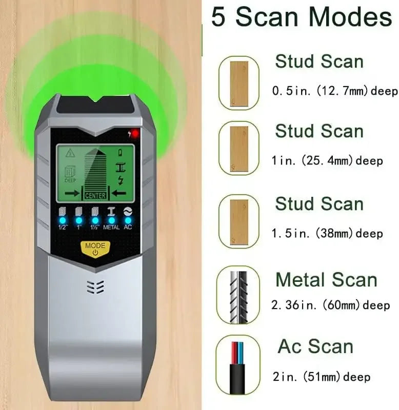 5 In 1 Electronic Wall Detector