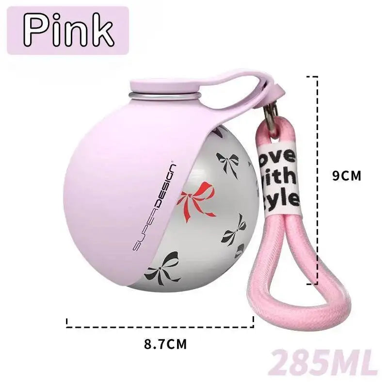 Dogs Drinking Bottle with Silicone Bowl