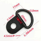 10Pcs D Rings Tie