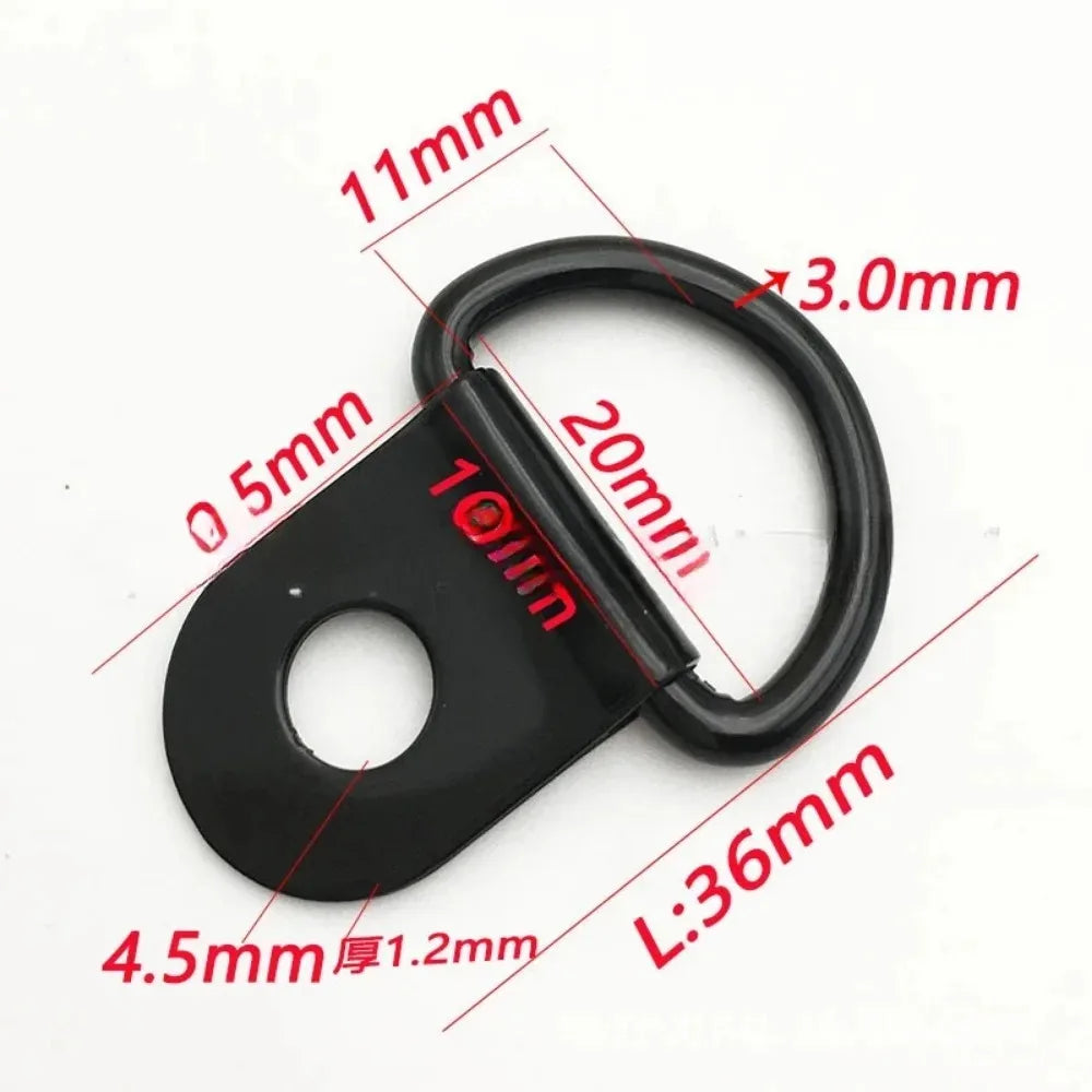 10Pcs D Rings Tie