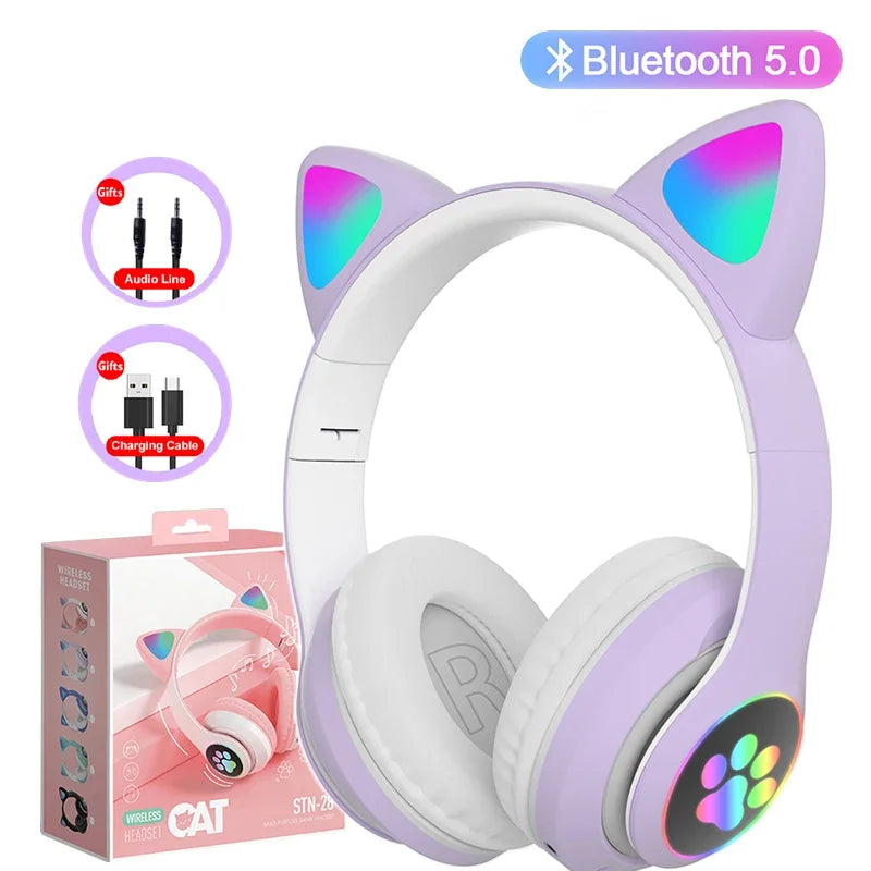 Cute Cat Ears Headphone