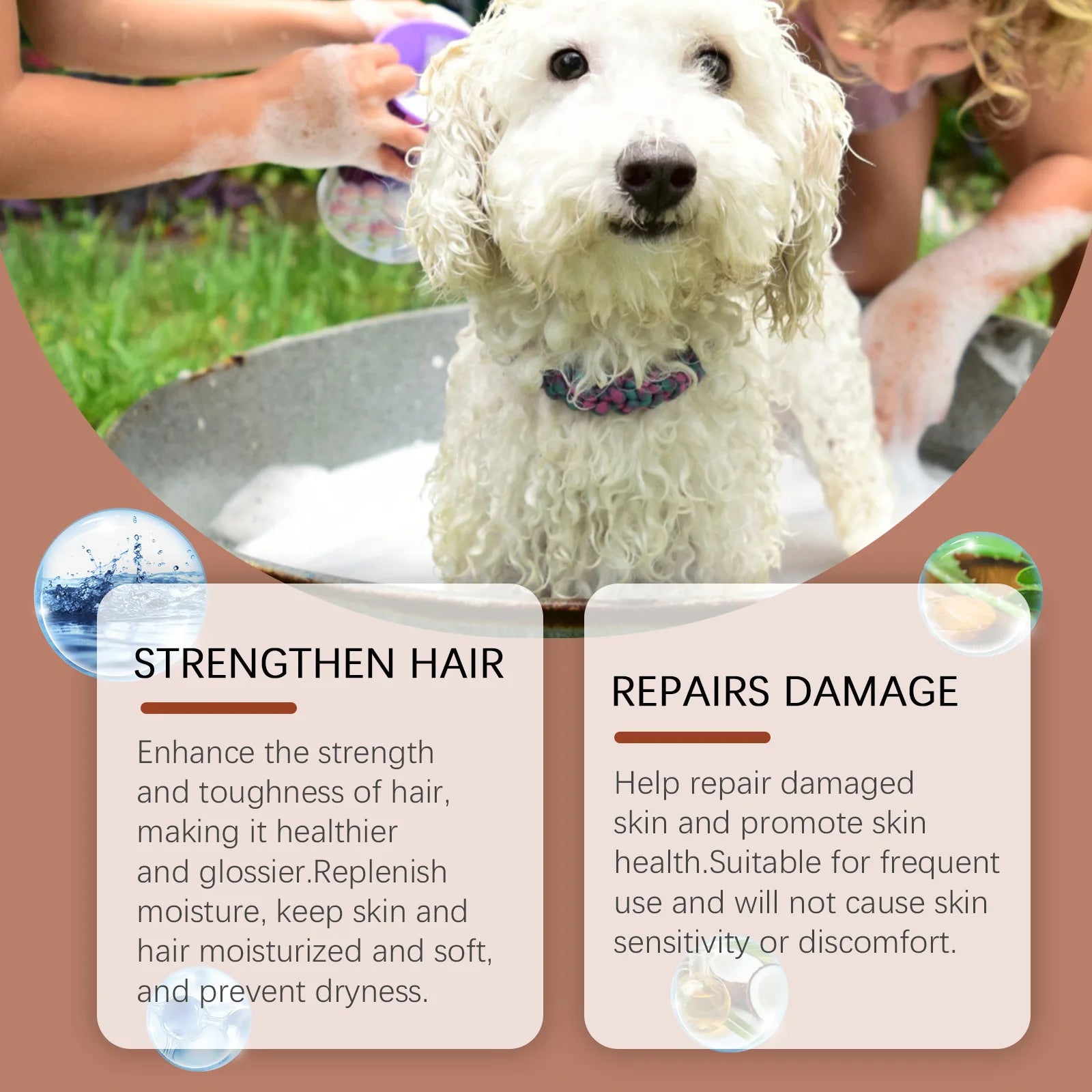 Dog Shampoo Conditioner Moisturizing for Sensitive Skin