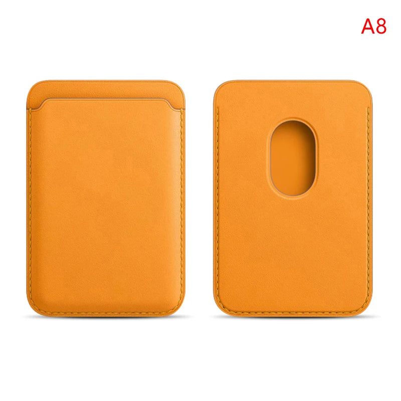 Magnetic Leather Wallet Case