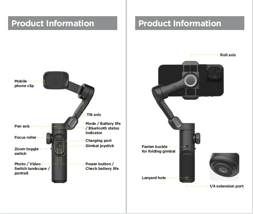 AOCHUAN 3-Axis Handheld Gimbal