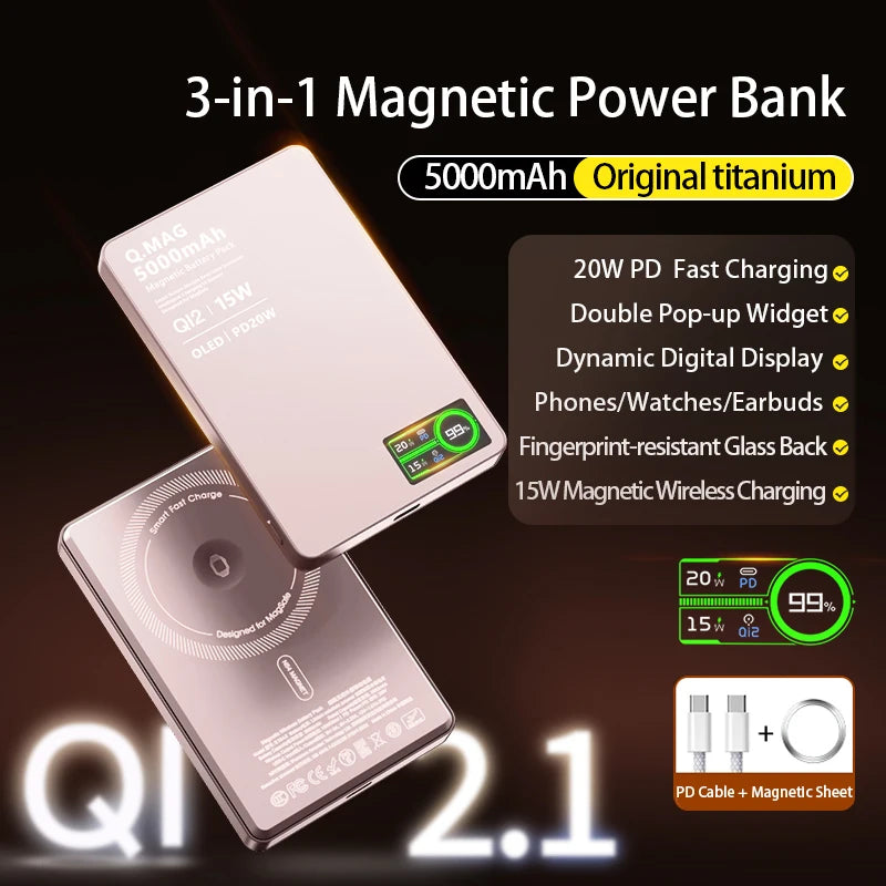 QI 2.1 Magnetic Powerbank