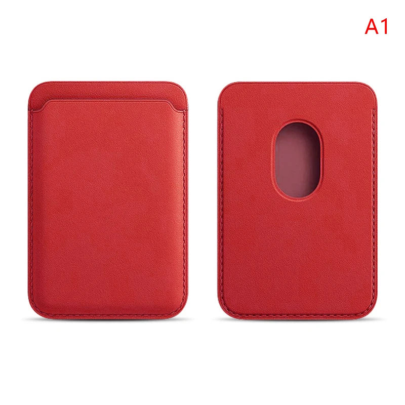 Magnetic Leather Wallet Case