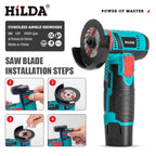 12V Brushed Angle Grinder