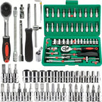 46pc Drive Socket Set Wrench