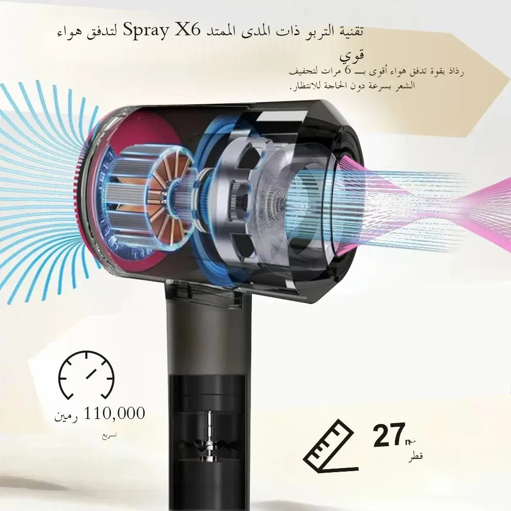 Negative ion hair dryer
