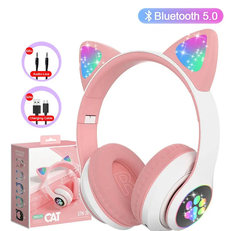 Cute Cat Ears Headphone