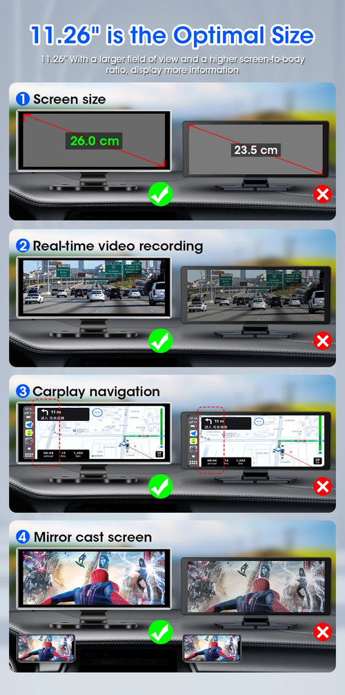 10/11.26 inch Dash Cam