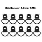 10Pcs D Rings Tie