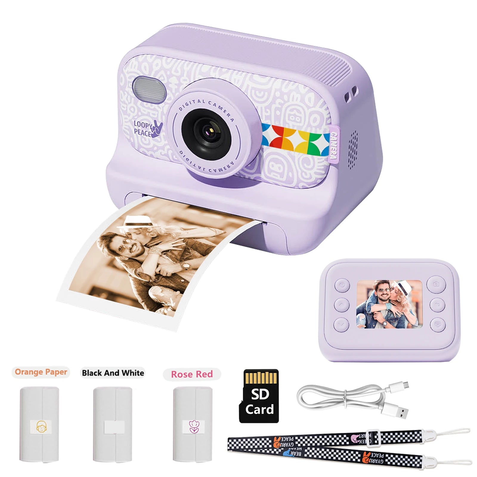 Color Instant Print Camera