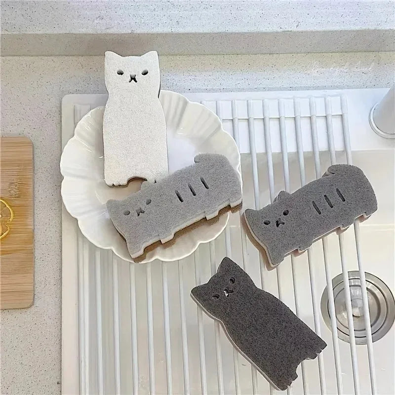 Cat kitchen sponge set