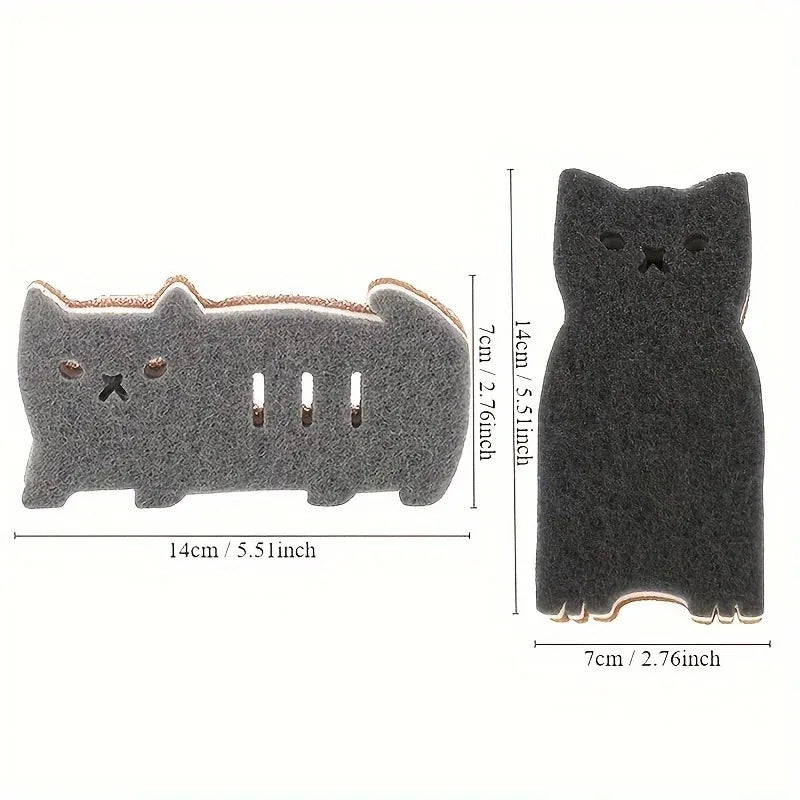 Cat kitchen sponge set