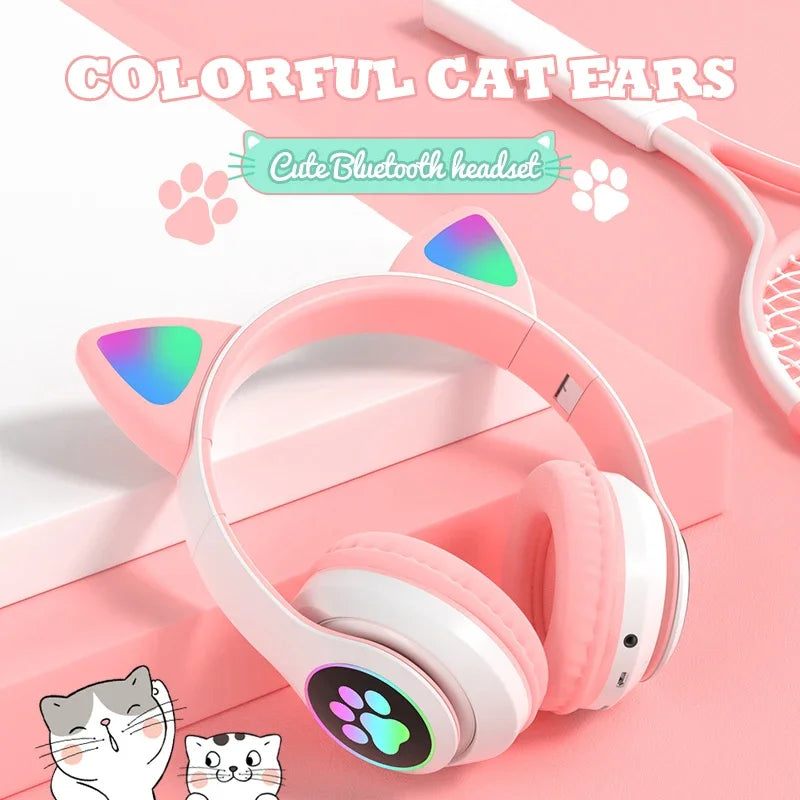 Cute Cat Ears Headphone