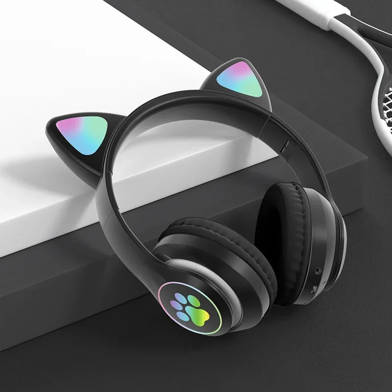 Cute Cat Ears Headphone
